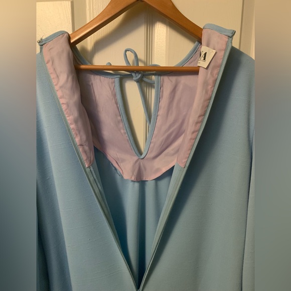 Vintage Rona New York Midi Dress With Bishop Sleeves and Pockets - Picture 6 of 9